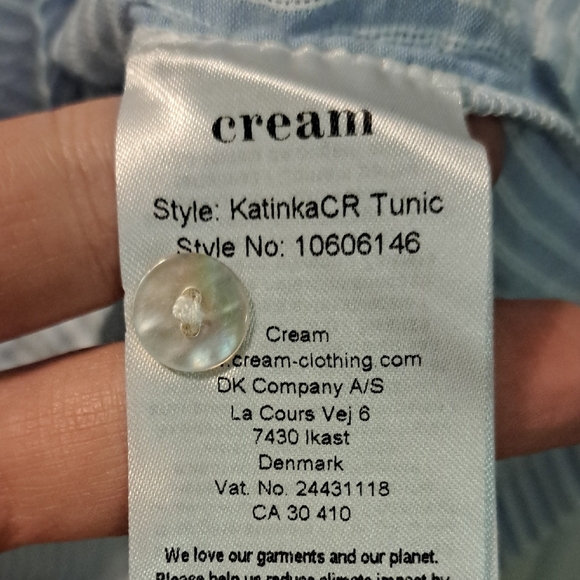 Blue Striped Women's Top - Picture 3 of 4